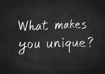 Obraz premium What makes you unique?