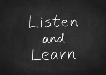 Obraz premium listen and learn