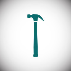hammer icon stock vector illustration flat design