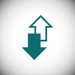 arrow icon stock vector illustration flat design