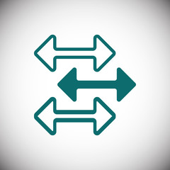 arrow icon stock vector illustration flat design