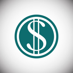 money icon stock vector illustration flat design