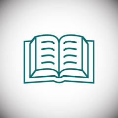book icon stock vector illustration flat design