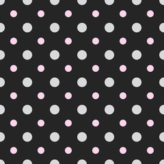 Abstract vector dotted seamless pattern.