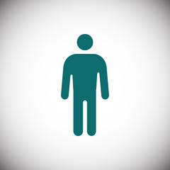 man icon stock vector illustration flat design