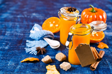 Jam from the pumpkin and citrus