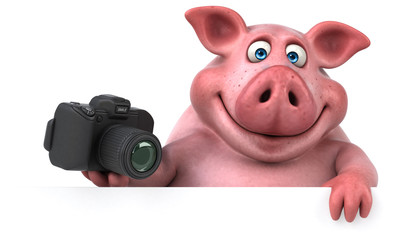 Fun pig - 3D Illustration