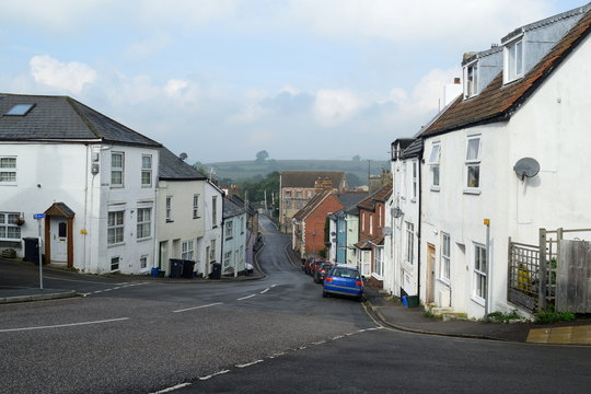 Ancient market town of Axminster in East Devon