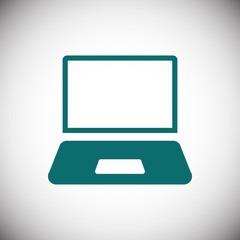 laptop icon stock vector illustration flat design