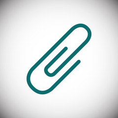 paper clip icon stock vector illustration flat design