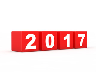 New year 2017 3d render