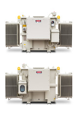 1500 kVA N2 gas sealed radiator fin type transformer