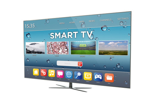 television smart tv isolated