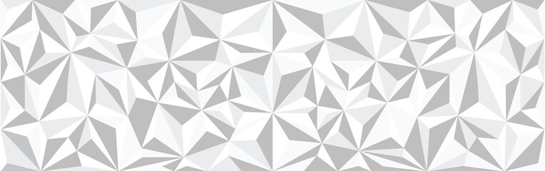 low polygonal white background