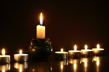 Candles On Dark
