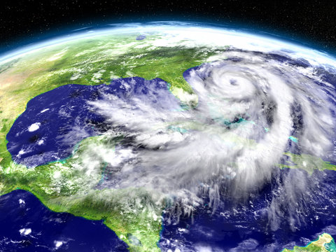 Hurricane Matthew approaching Florida