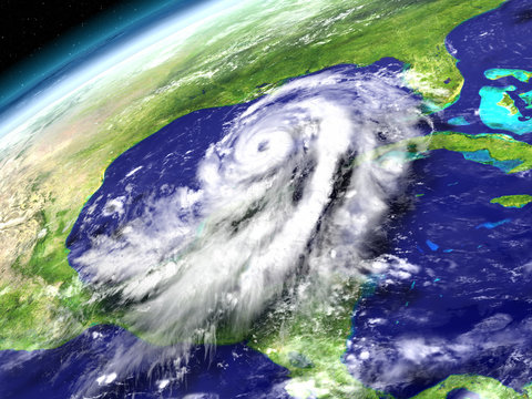 Hurricane Matthew in Caribbean Sea