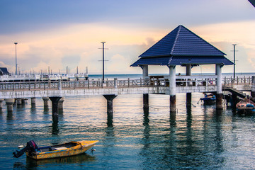 Seaside in the evening