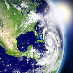 Hurricane with sunrise © harvepino