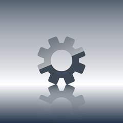 Abstract gear icon.Technology element.