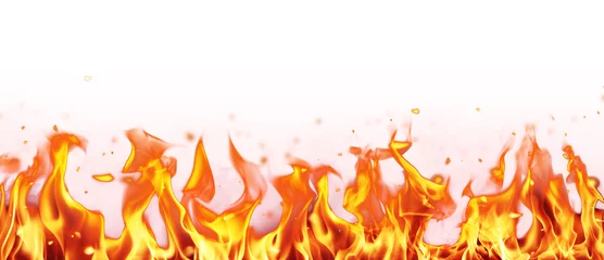 Poster Vlam Abstracte brand vlammen achtergrond