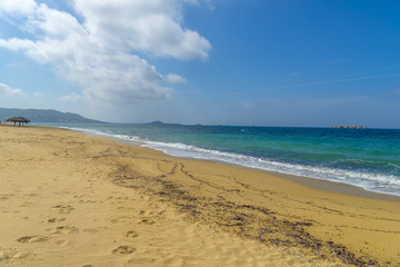 Fototapeta na wymiar One of the most beautiful beaches in the world in Naxos island,