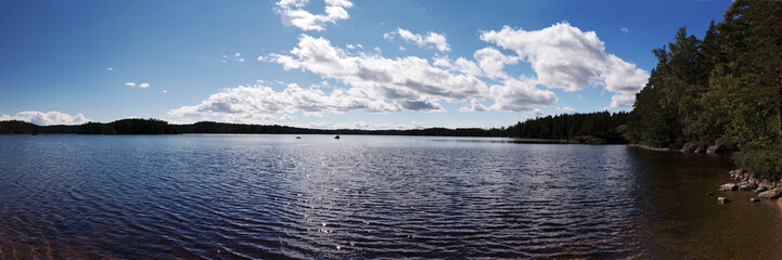 Panoramablick in V&auml;sterg&ouml;tland, Schweden