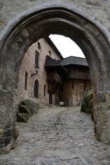 Architecture from Loket village and sky