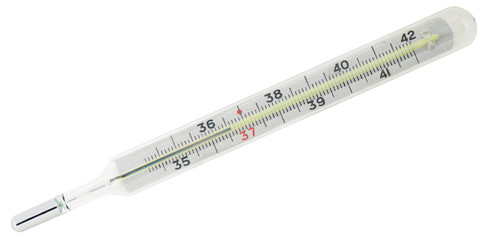 Clinical thermometer at 36,6