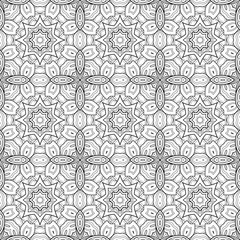 Vector Seamless Vintage Black and White Lace Pattern