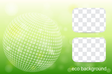 Vector eco flyer, poster, brochure.