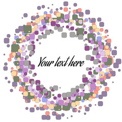 Abstract Round Form of Color Vector Bubbles