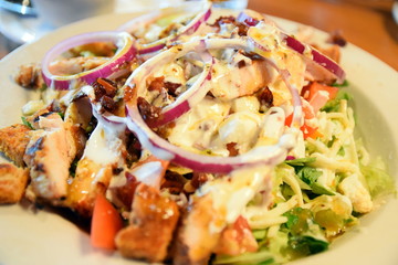 Fresh Grilled Chicken Salad, Chicken Caesar Salad