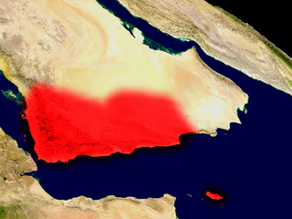 Yemen from space