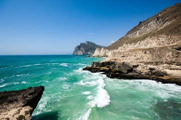 Obraz premium Al Mughsail Beach, Salalah, Sultanate of Oman 