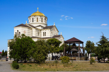Fototapeta na wymiar Church of St. Vladimir. Hersonissos. Crimea