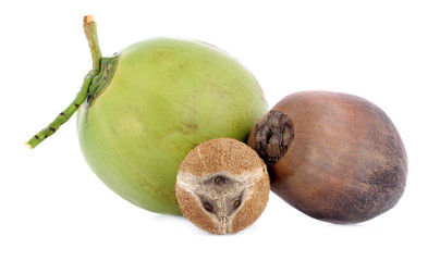 Coconuts isolated on white background