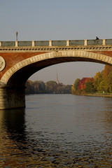 Fototapeta premium A view of Po River in Turin Italy