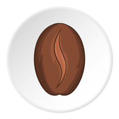 Grain coffee icon in cartoon style isolated on white circle background. Plants symbol vector illustration