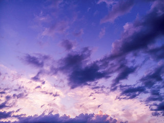 Evening cloudy sky/Evening cloudy sky