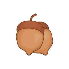 Acorns icon in cartoon style isolated on white background vector illustration