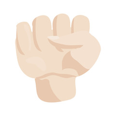 Obraz premium Hand icon in cartoon style isolated on white background vector illustration