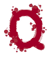 Fonts blood for halloween.Fonts blood vector scary.Fonts blood by hand drawing.