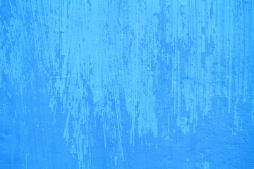 Old blue plaster wall