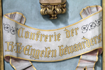 Confrerie der H.H. Engelen Bewaarders 1645. Church of our Lady. Belgique.