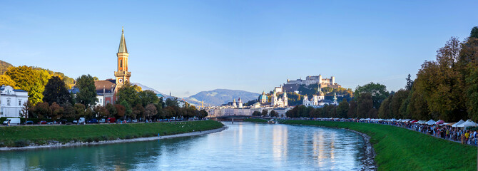 Salzburg in Austria Panorama