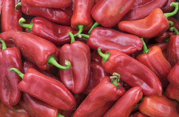 Red peppers, full frame