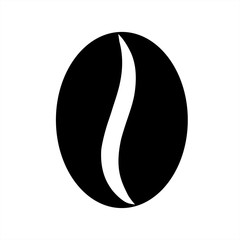 coffee bean black icon