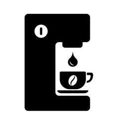 coffee machine drip equipment black icon on white background