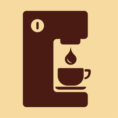 coffee machine drip equipment brown icon